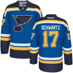 Premier Reebok Adult Jaden Schwartz Home Jersey - NHL 17 St. Louis Blues