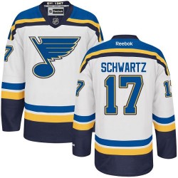 Authentic Reebok Adult Jaden Schwartz Away Jersey - NHL 17 St. Louis Blues