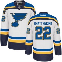 Authentic Reebok Adult Kevin Shattenkirk Away Jersey - NHL 22 St. Louis Blues