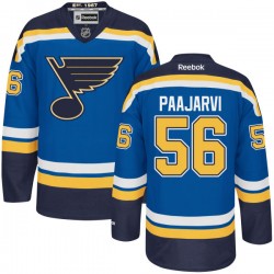 Authentic Reebok Adult Magnus Paajarvi Home Jersey - NHL 56 St. Louis Blues