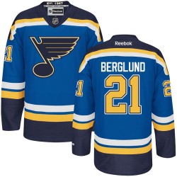 Authentic Reebok Adult Patrik Berglund Home Jersey - NHL 21 St. Louis Blues