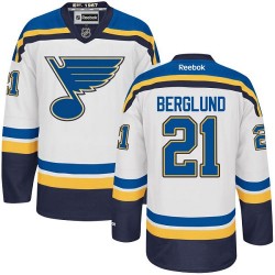 Authentic Reebok Adult Patrik Berglund Away Jersey - NHL 21 St. Louis Blues