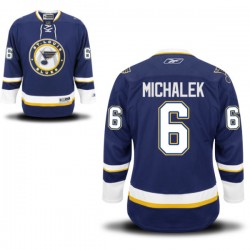 Authentic Reebok Adult Zbynek Michalek Alternate Jersey - NHL 6 St. Louis Blues