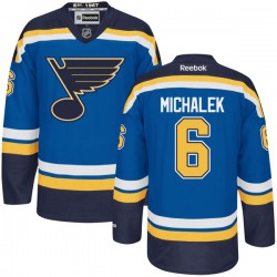 Authentic Reebok Adult Zbynek Michalek Home Jersey - NHL 6 St. Louis Blues
