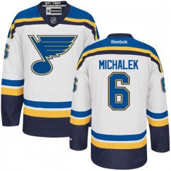 Authentic Reebok Adult Zbynek Michalek Away Jersey - NHL 6 St. Louis Blues