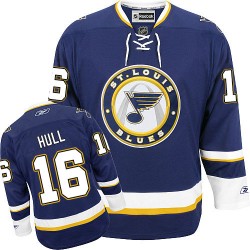 Authentic Reebok Adult Brett Hull Third Jersey - NHL 16 St. Louis Blues
