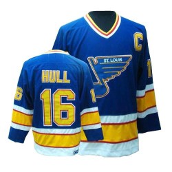 Authentic CCM Adult Brett Hull Throwback Jersey - NHL 16 St. Louis Blues