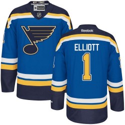 Authentic Reebok Adult Brian Elliott Home Jersey - NHL 1 St. Louis Blues