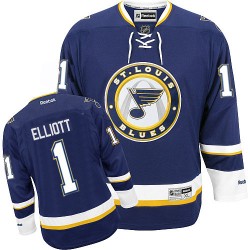 Authentic Reebok Adult Brian Elliott Third Jersey - NHL 1 St. Louis Blues