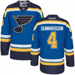 Authentic Reebok Adult Carl Gunnarsson Home Jersey - NHL 4 St. Louis Blues