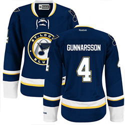 Authentic Reebok Women's Carl Gunnarsson Alternate Jersey - NHL 4 St. Louis Blues