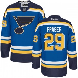Authentic Reebok Adult Colin Fraser Home Jersey - NHL 29 St. Louis Blues