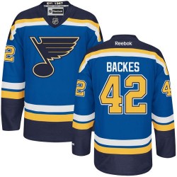 Authentic Reebok Adult David Backes Home Jersey - NHL 42 St. Louis Blues