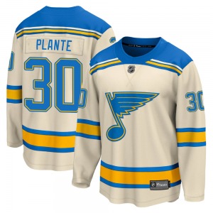 Breakaway Fanatics Branded Youth Jacques Plante Cream 2022 Winter Classic Jersey - NHL St. Louis Blues