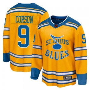 Breakaway Fanatics Branded Youth Shayne Corson Yellow Special Edition 2.0 Jersey - NHL St. Louis Blues