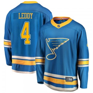 Breakaway Fanatics Branded Youth Nick Leddy Blue Alternate Jersey - NHL St. Louis Blues