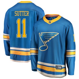 Breakaway Fanatics Branded Youth Brian Sutter Blue Alternate Jersey - NHL St. Louis Blues