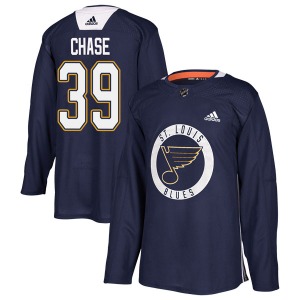 Authentic Adidas Youth Kelly Chase Blue Practice Jersey - NHL St. Louis Blues