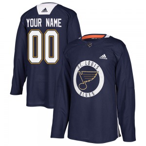 Authentic Adidas Youth Custom Blue Custom Practice Jersey - NHL St. Louis Blues