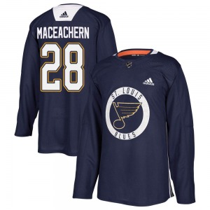 Authentic Adidas Youth MacKenzie MacEachern Blue Mackenzie MacEachern Practice Jersey - NHL St. Louis Blues