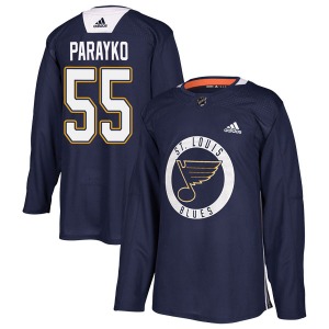 Authentic Adidas Youth Colton Parayko Blue Practice Jersey - NHL St. Louis Blues