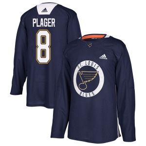 Authentic Adidas Youth Barclay Plager Blue Practice Jersey - NHL St. Louis Blues