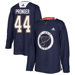 Authentic Adidas Youth Chris Pronger Blue Practice Jersey - NHL St. Louis Blues
