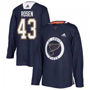 Authentic Adidas Youth Calle Rosen Blue Practice Jersey - NHL St. Louis Blues
