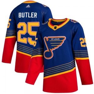 Authentic Adidas Youth Chris Butler Blue 2019/20 Jersey - NHL St. Louis Blues