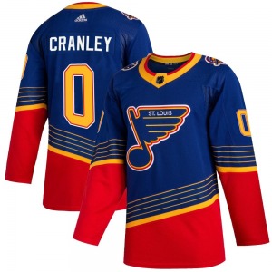 Authentic Adidas Youth Will Cranley Blue 2019/20 Jersey - NHL St. Louis Blues