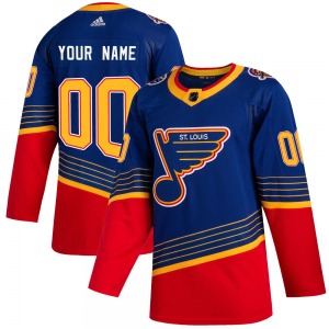 Authentic Adidas Youth Custom Blue Custom 2019/20 Jersey - NHL St. Louis Blues
