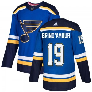 Authentic Adidas Youth Rod Brind'amour Blue Rod Brind'Amour Home Jersey - NHL St. Louis Blues