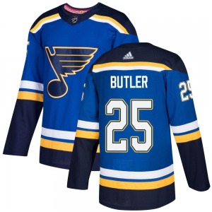 Authentic Adidas Youth Chris Butler Blue Home Jersey - NHL St. Louis Blues