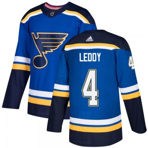 Authentic Adidas Youth Nick Leddy Blue Home Jersey - NHL St. Louis Blues