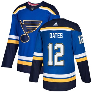 Authentic Adidas Youth Adam Oates Blue Home Jersey - NHL St. Louis Blues