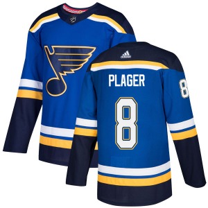 Authentic Adidas Youth Barclay Plager Blue Home Jersey - NHL St. Louis Blues