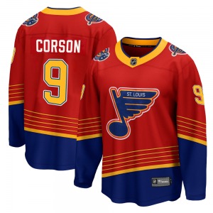Breakaway Fanatics Branded Youth Shayne Corson Red 2020/21 Special Edition Jersey - NHL St. Louis Blues