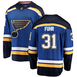 Breakaway Fanatics Branded Youth Grant Fuhr Blue Home Jersey - NHL St. Louis Blues