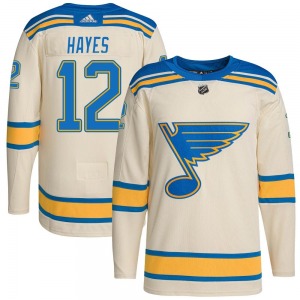 Authentic Adidas Youth Kevin Hayes Cream 2022 Winter Classic Player Jersey - NHL St. Louis Blues