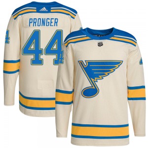 Authentic Adidas Youth Chris Pronger Cream 2022 Winter Classic Player Jersey - NHL St. Louis Blues
