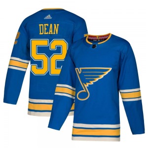 Authentic Adidas Youth Zach Dean Blue Alternate Jersey - NHL St. Louis Blues