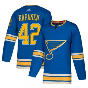 Authentic Adidas Youth Kasperi Kapanen Blue Alternate Jersey - NHL St. Louis Blues