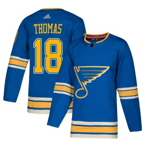 Authentic Adidas Youth Robert Thomas Blue Alternate Jersey - NHL St. Louis Blues