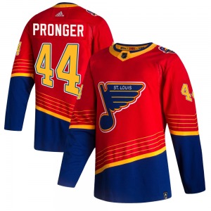 Authentic Adidas Youth Chris Pronger Red 2020/21 Reverse Retro Jersey - NHL St. Louis Blues