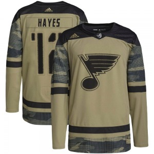 Authentic Adidas Youth Kevin Hayes Camo Military Appreciation Practice Jersey - NHL St. Louis Blues