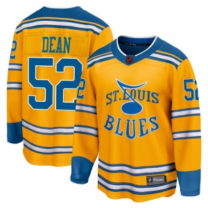 Breakaway Fanatics Branded Adult Zach Dean Yellow Special Edition 2.0 Jersey - NHL St. Louis Blues