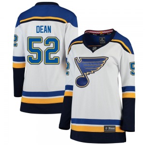 Breakaway Fanatics Branded Women's Zach Dean White Away Jersey - NHL St. Louis Blues