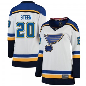 Breakaway Fanatics Branded Women's Alexander Steen White Away Jersey - NHL St. Louis Blues