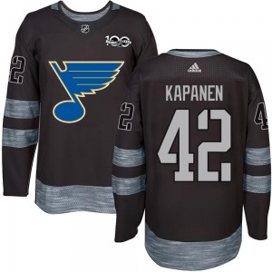 Authentic Youth Kasperi Kapanen Black 1917-2017 100th Anniversary Jersey - NHL St. Louis Blues
