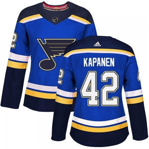 Authentic Adidas Women's Kasperi Kapanen Blue Home Jersey - NHL St. Louis Blues